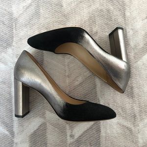 M.Gemi Lustro Heels (90mm) - Black & Sliver